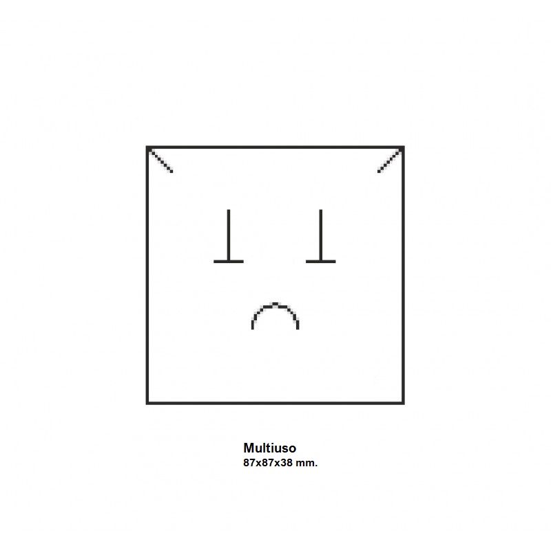 Caja Elche LUXE juego + cadena/colgante 87x87x38 mm.